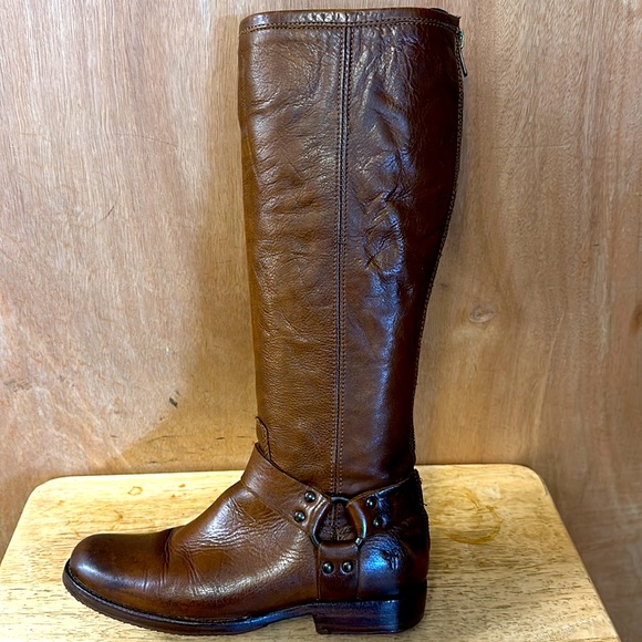 Frye women’s 16” boots w/ full back zippers size 8 new custom soles & heels - Picture 11 of 15